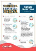 GUANTI PROTETTIVI: scarica la locandina dedicata alle istruzioni per indossare / rimuovere i guanti protettivi e appendila negli spazi operativi del tuo locale.